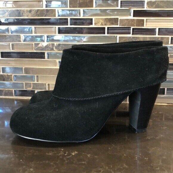 Steve‎ Madden black suede Jan heeled boots booties Women’s Size 8.5 - Picture 2 of 8